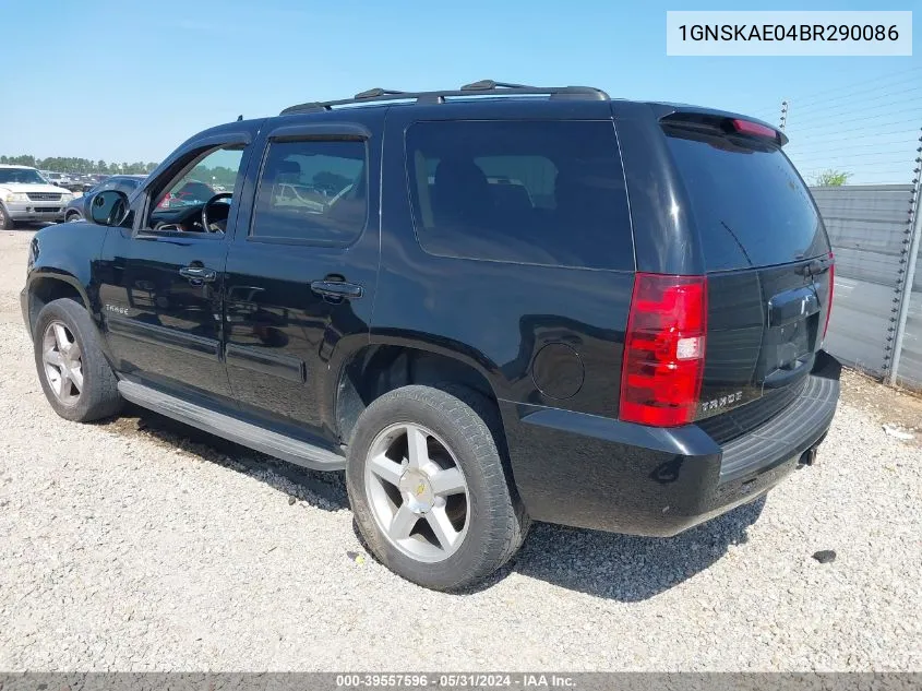 2011 Chevrolet Tahoe Ls VIN: 1GNSKAE04BR290086 Lot: 39557596