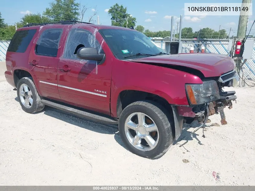 1GNSKBE01BR118149 2011 Chevrolet Tahoe Lt