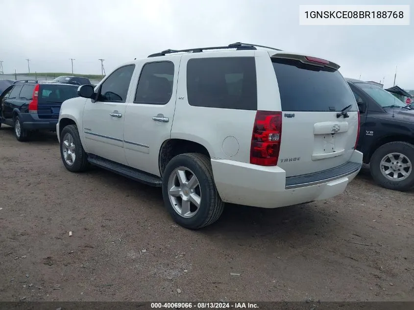 1GNSKCE08BR188768 2011 Chevrolet Tahoe Ltz