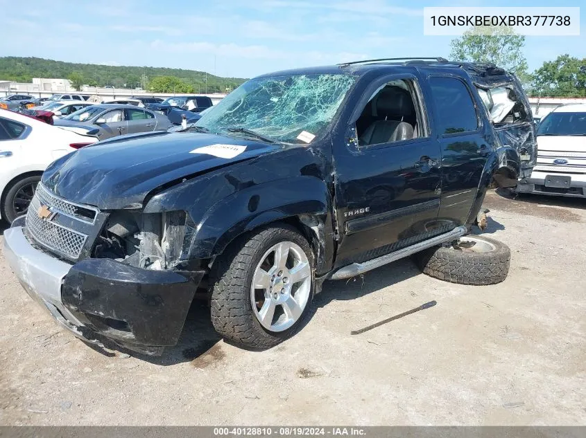 2011 Chevrolet Tahoe Lt VIN: 1GNSKBE0XBR377738 Lot: 40128810