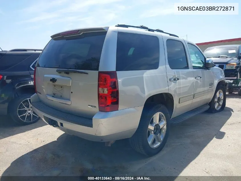 2011 Chevrolet Tahoe Ls VIN: 1GNSCAE03BR272871 Lot: 40133643