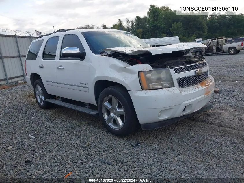 2011 Chevrolet Tahoe Ltz VIN: 1GNSCCE01BR306110 Lot: 40167029