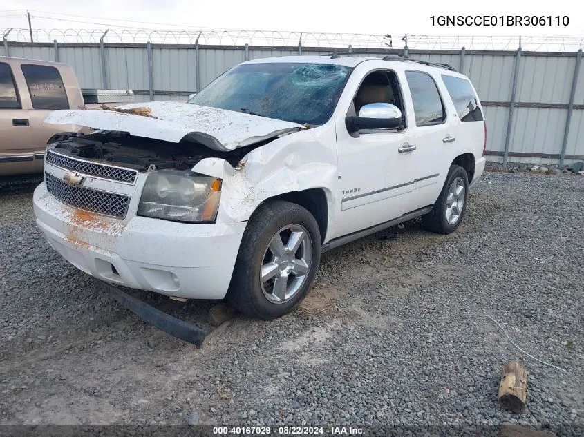 2011 Chevrolet Tahoe Ltz VIN: 1GNSCCE01BR306110 Lot: 40167029