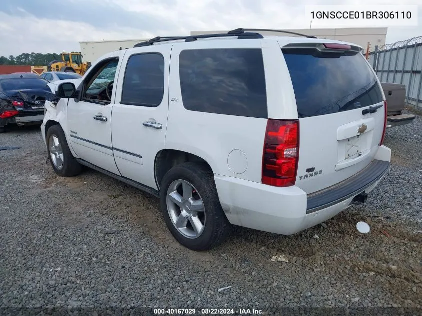 2011 Chevrolet Tahoe Ltz VIN: 1GNSCCE01BR306110 Lot: 40167029