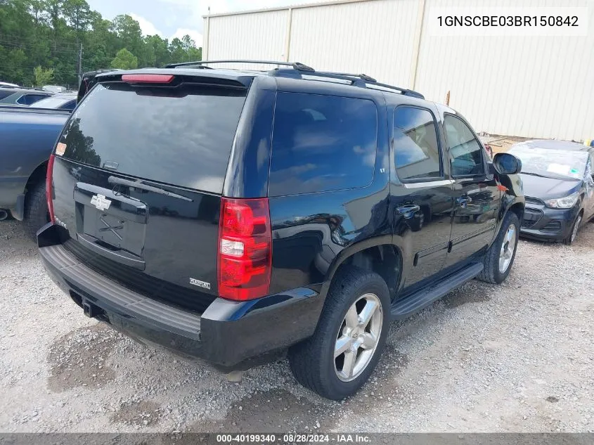 2011 Chevrolet Tahoe Lt VIN: 1GNSCBE03BR150842 Lot: 40199340