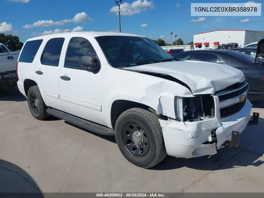 1GNLC2E0XBR358978 2011 Chevrolet Tahoe Commercial Fleet