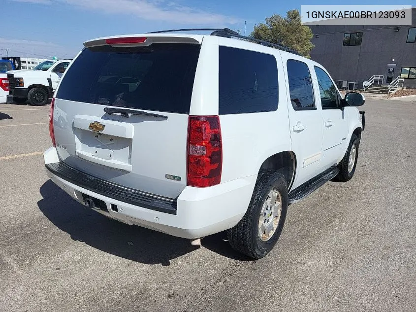 1GNSKAE00BR123093 2011 Chevrolet Tahoe Ls