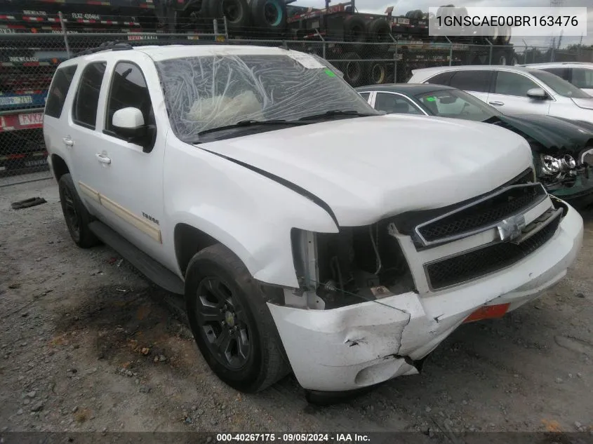 2011 Chevrolet Tahoe C1500 Ls VIN: 1GNSCAE00BR163476 Lot: 40267175