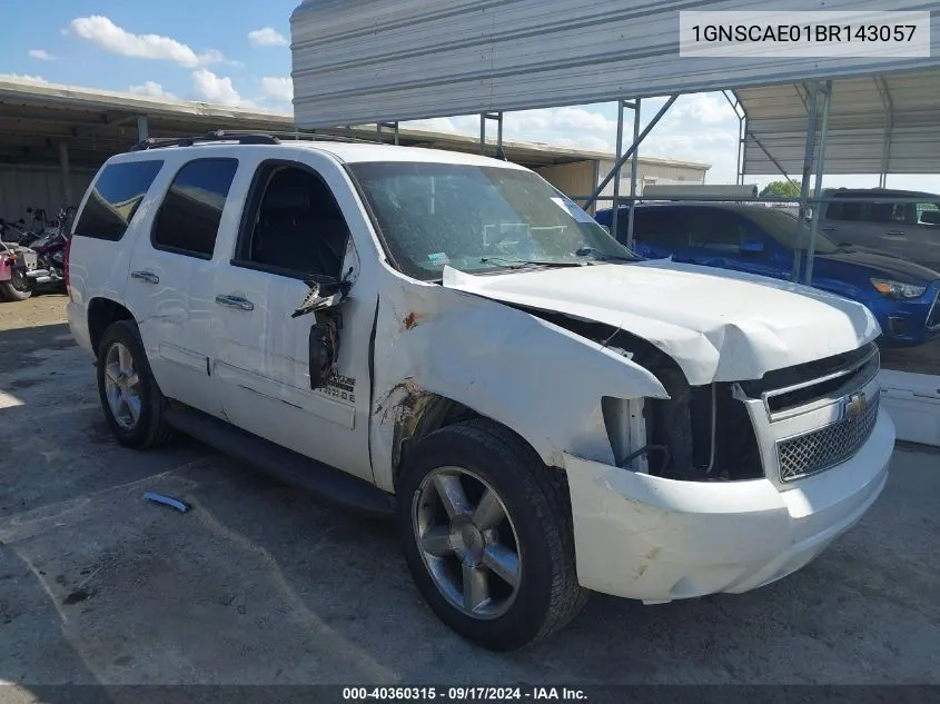 1GNSCAE01BR143057 2011 Chevrolet Tahoe Ls