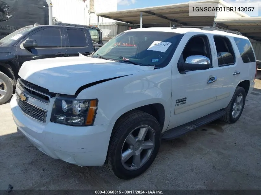 1GNSCAE01BR143057 2011 Chevrolet Tahoe Ls