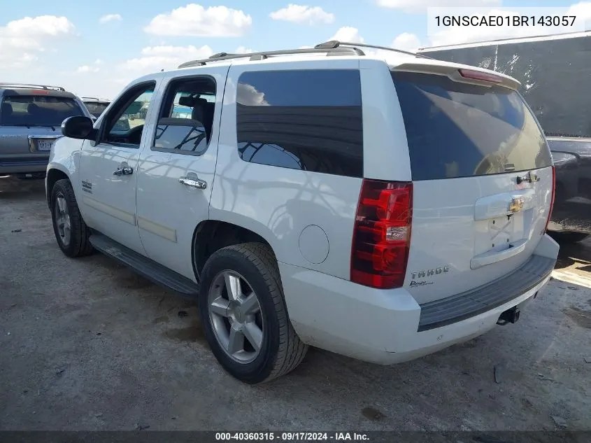 1GNSCAE01BR143057 2011 Chevrolet Tahoe Ls