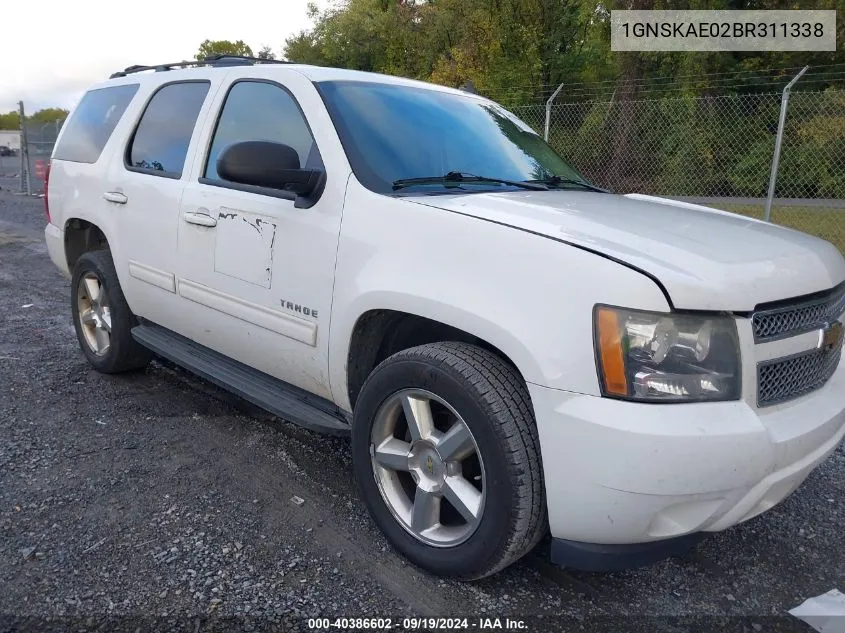 2011 Chevrolet Tahoe Ls VIN: 1GNSKAE02BR311338 Lot: 40386602