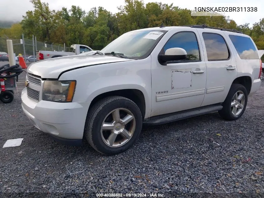 2011 Chevrolet Tahoe Ls VIN: 1GNSKAE02BR311338 Lot: 40386602