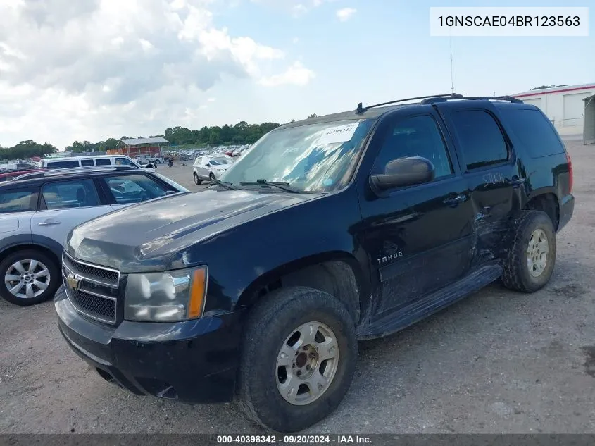 2011 Chevrolet Tahoe Ls VIN: 1GNSCAE04BR123563 Lot: 40398342