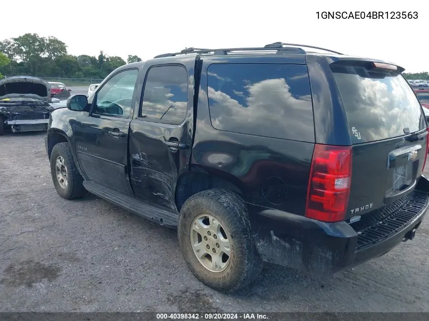 2011 Chevrolet Tahoe Ls VIN: 1GNSCAE04BR123563 Lot: 40398342