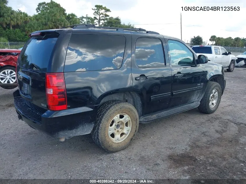 1GNSCAE04BR123563 2011 Chevrolet Tahoe Ls