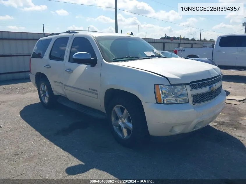 1GNSCCE02BR394357 2011 Chevrolet Tahoe Ltz