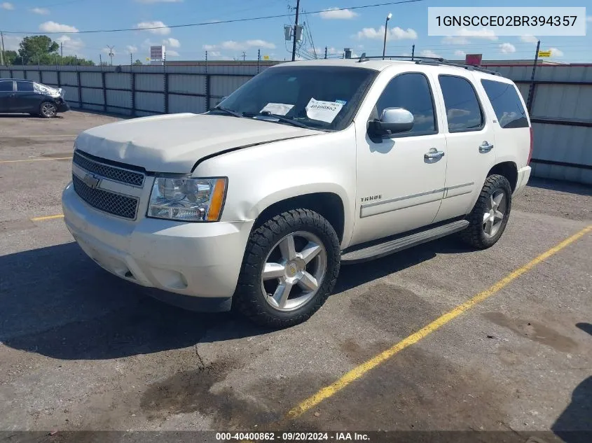 1GNSCCE02BR394357 2011 Chevrolet Tahoe Ltz