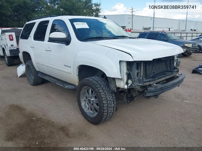 2011 Chevrolet Tahoe Lt VIN: 1GNSKBE08BR359741 Lot: 40423159