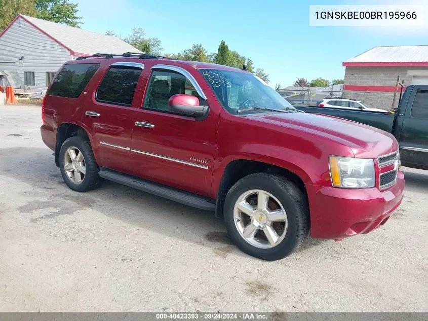 1GNSKBE00BR195966 2011 Chevrolet Tahoe Lt