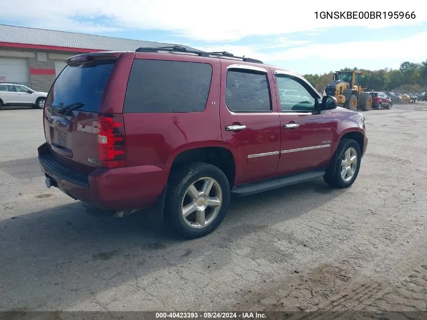 2011 Chevrolet Tahoe Lt VIN: 1GNSKBE00BR195966 Lot: 40423393