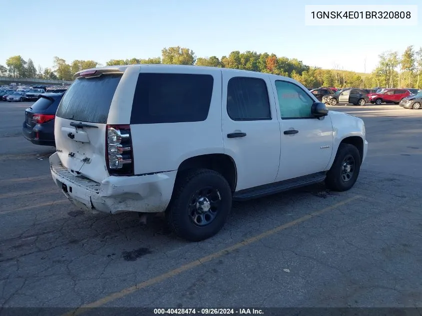 1GNSK4E01BR320808 2011 Chevrolet Tahoe K1500