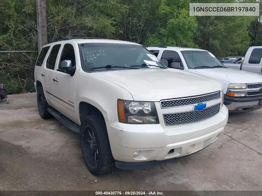 1GNSCCE06BR197840 2011 Chevrolet Tahoe Ltz