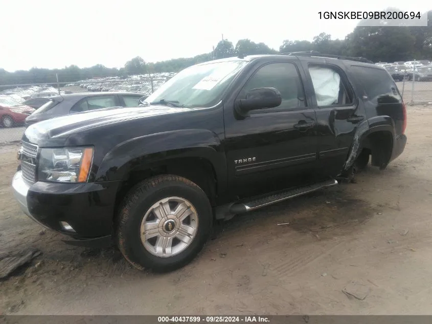 1GNSKBE09BR200694 2011 Chevrolet Tahoe Lt