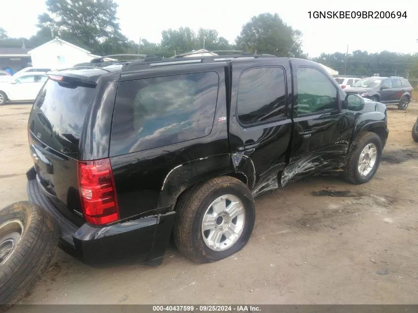 2011 Chevrolet Tahoe Lt VIN: 1GNSKBE09BR200694 Lot: 40437599