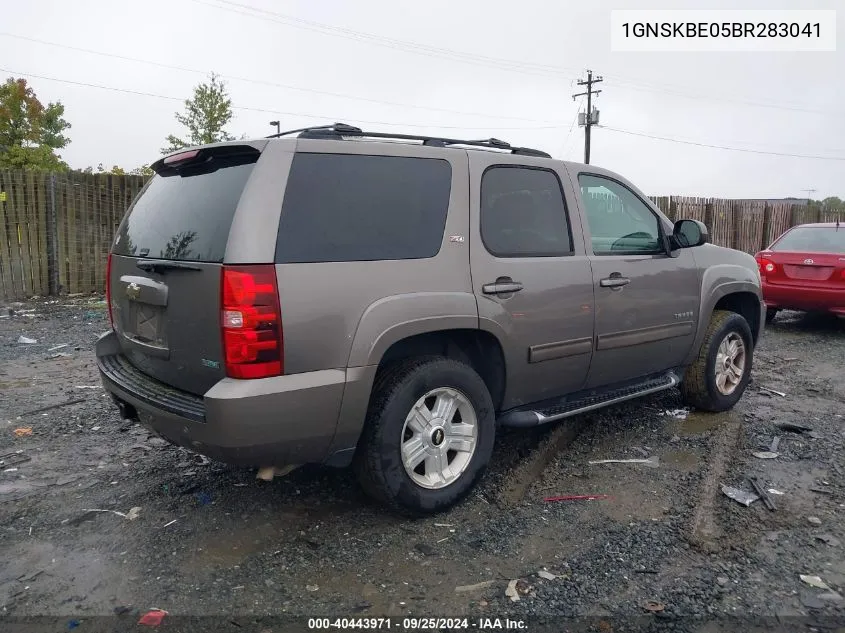 1GNSKBE05BR283041 2011 Chevrolet Tahoe Lt