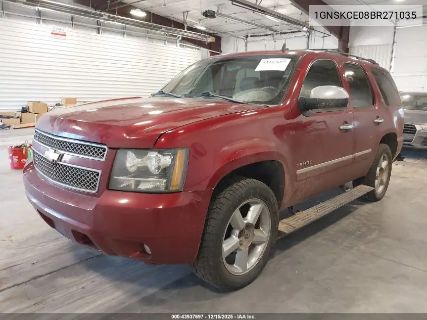 1GNSKCE08BR271035 2011 Chevrolet Tahoe Ltz