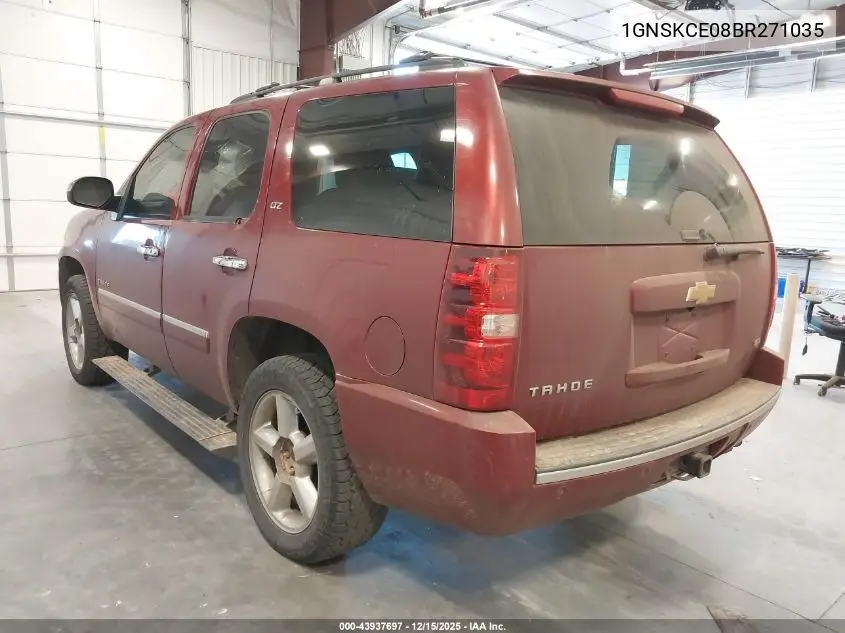 1GNSKCE08BR271035 2011 Chevrolet Tahoe Ltz