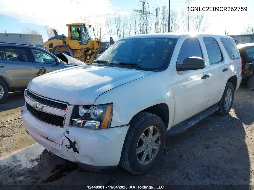 1GNLC2E09CR262759 2012 Chevrolet Tahoe Police