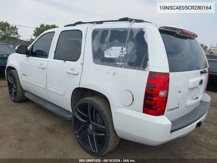 2012 Chevrolet Tahoe Ls VIN: 1GNSCAE05CR280164 Lot: 39697420