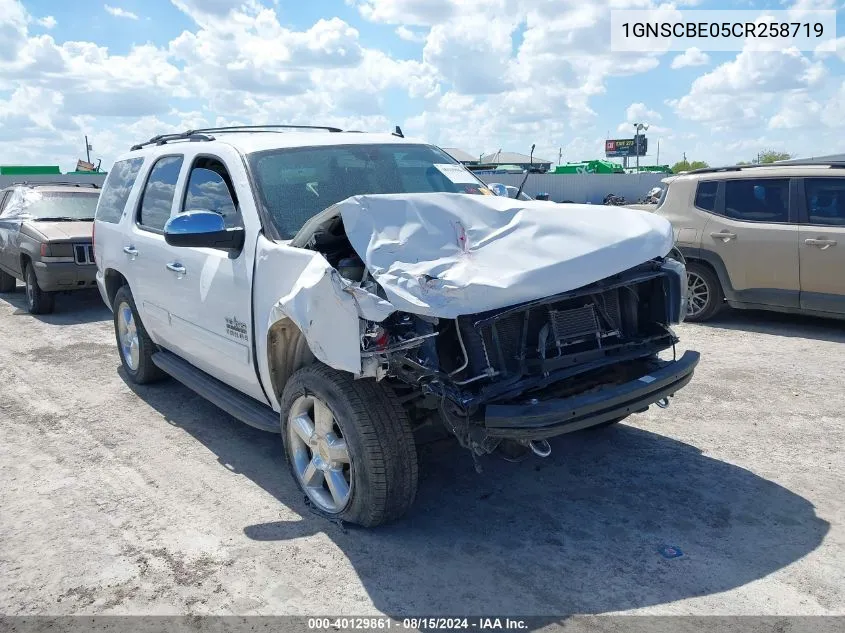 2012 Chevrolet Tahoe Lt VIN: 1GNSCBE05CR258719 Lot: 40129861