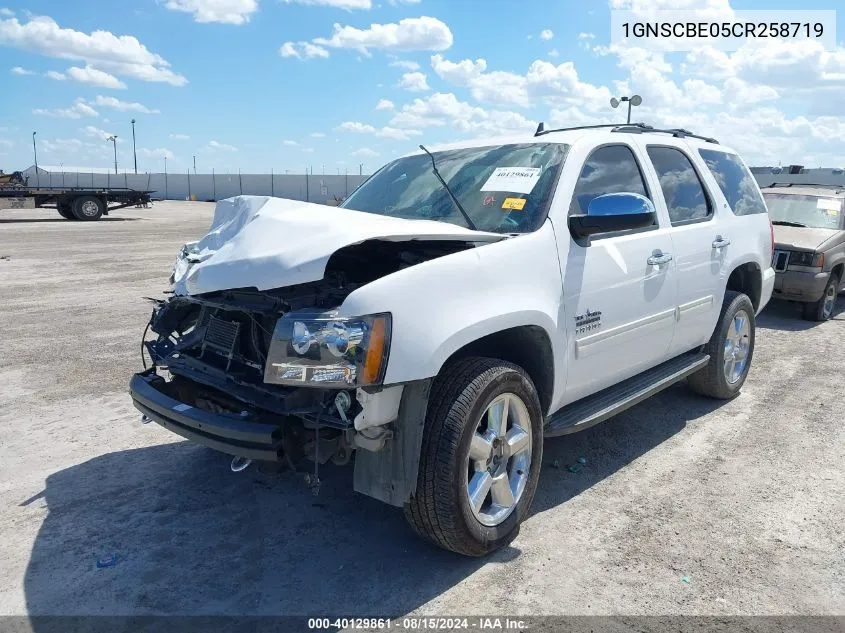 2012 Chevrolet Tahoe Lt VIN: 1GNSCBE05CR258719 Lot: 40129861