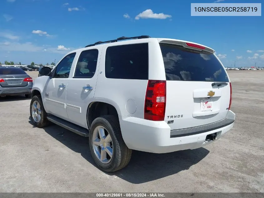 1GNSCBE05CR258719 2012 Chevrolet Tahoe Lt