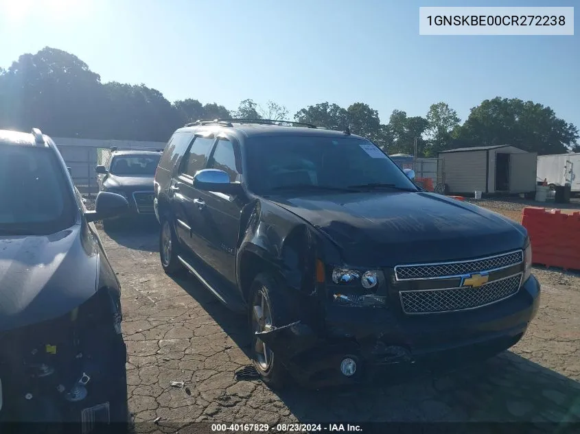 2012 Chevrolet Tahoe Lt VIN: 1GNSKBE00CR272238 Lot: 40167829