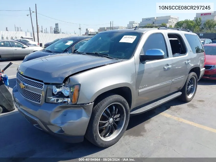 1GNSCCE08CR297245 2012 Chevrolet Tahoe Ltz