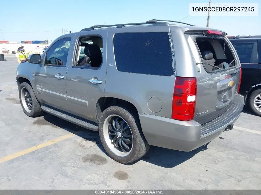 2012 Chevrolet Tahoe Ltz VIN: 1GNSCCE08CR297245 Lot: 40194964