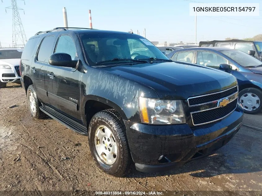 1GNSKBE05CR154797 2012 Chevrolet Tahoe Lt