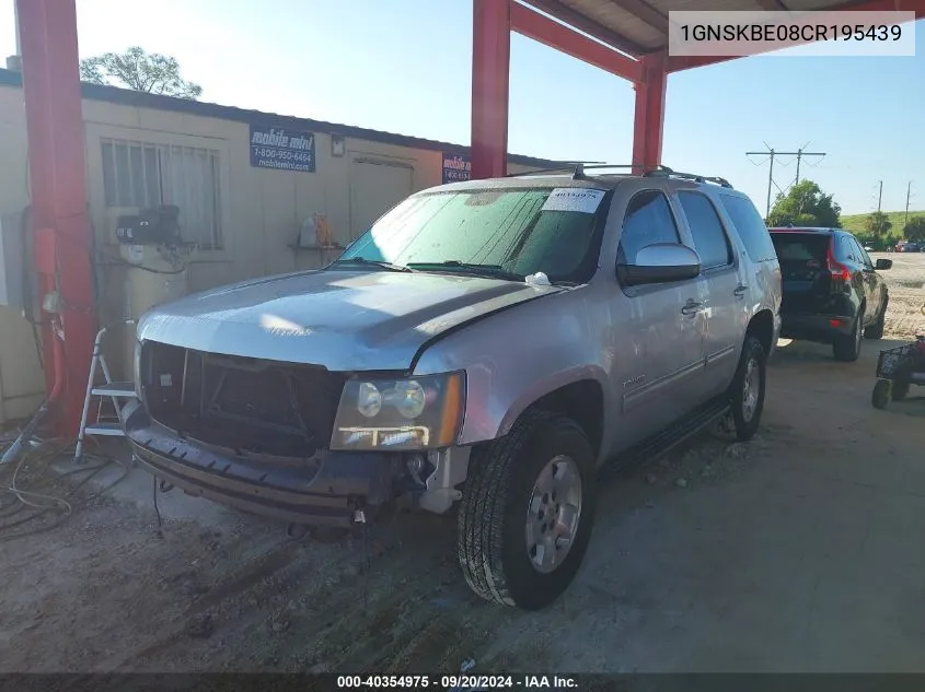 2012 Chevrolet Tahoe Lt VIN: 1GNSKBE08CR195439 Lot: 40354975