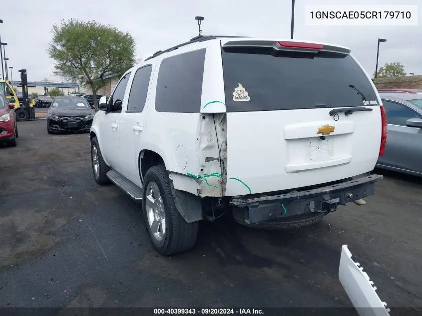 1GNSCAE05CR179710 2012 Chevrolet Tahoe Ls