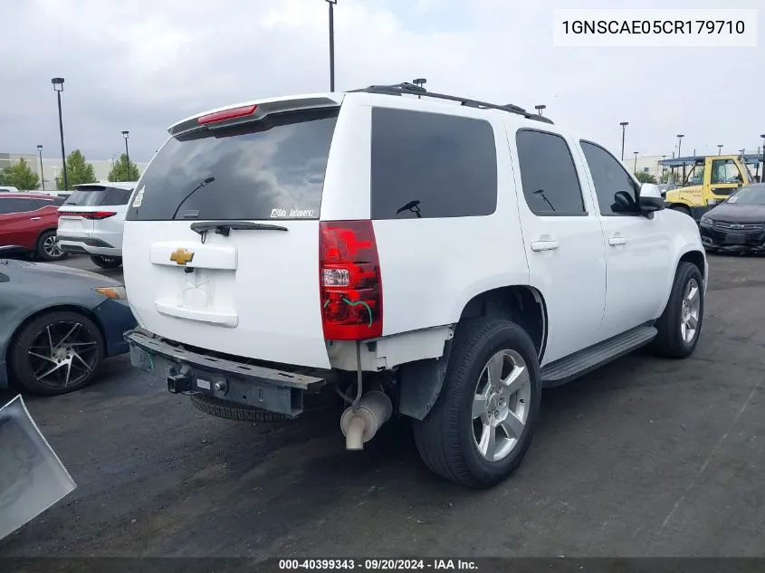 1GNSCAE05CR179710 2012 Chevrolet Tahoe Ls