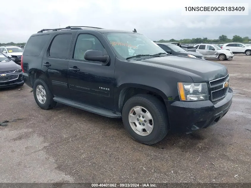 1GNSCBE09CR183409 2012 Chevrolet Tahoe C1500 Lt