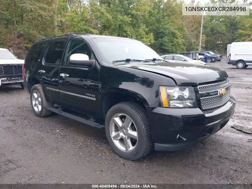 1GNSKCE0XCR284998 2012 Chevrolet Tahoe Ltz