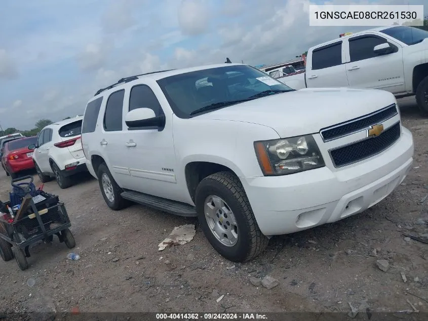 1GNSCAE08CR261530 2012 Chevrolet Tahoe C1500 Ls