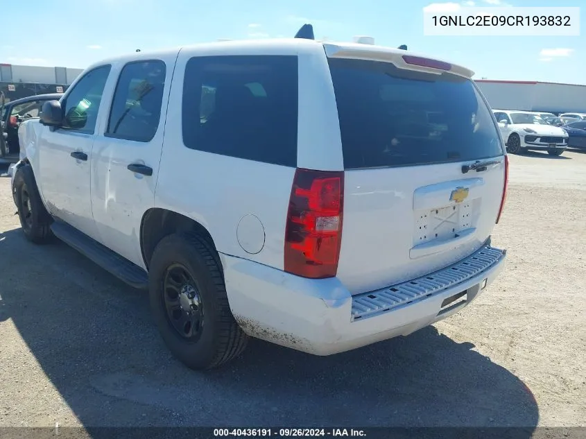 1GNLC2E09CR193832 2012 Chevrolet Tahoe Police