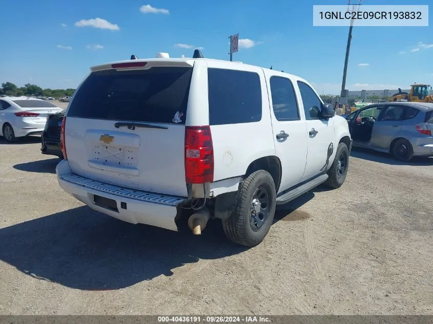 1GNLC2E09CR193832 2012 Chevrolet Tahoe Police