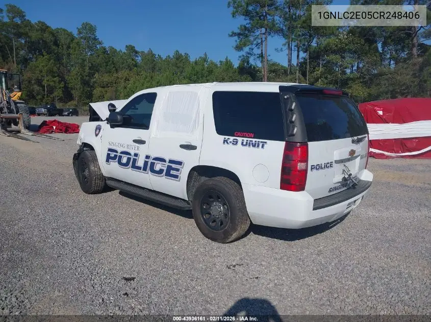 1GNLC2E05CR248406 2012 Chevrolet Tahoe Commercial Fleet